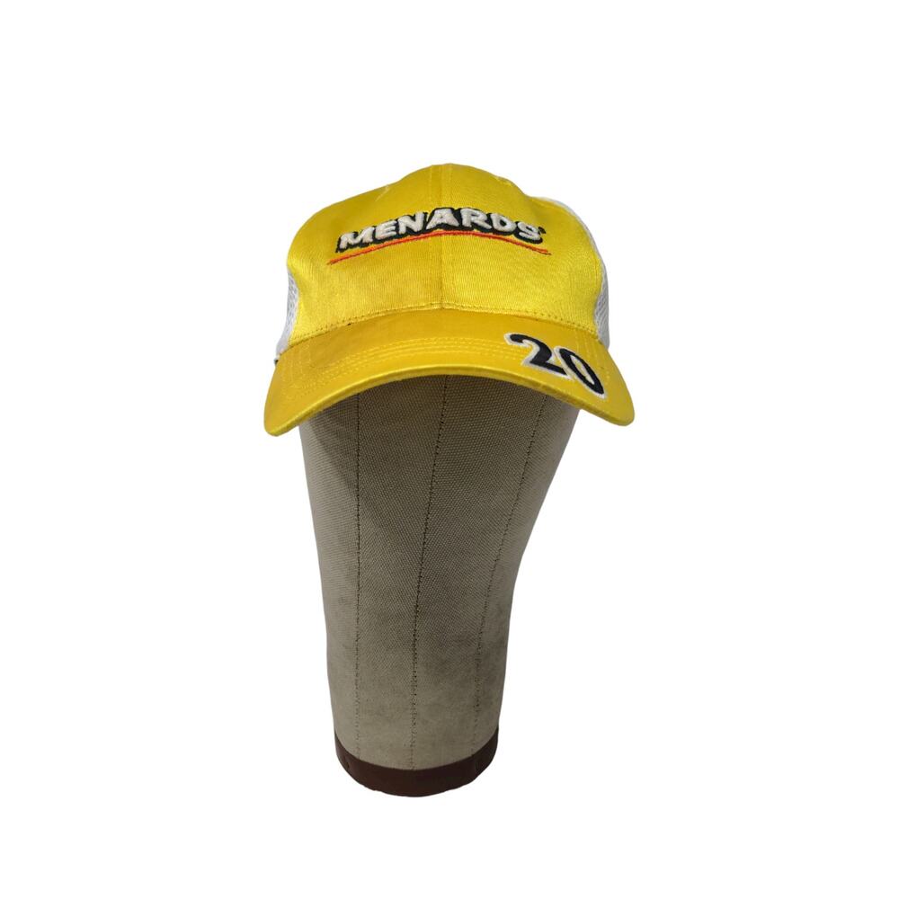 Menards Indy Car Series Vision Racing Hat #20 One Fit Yellow White Meshback